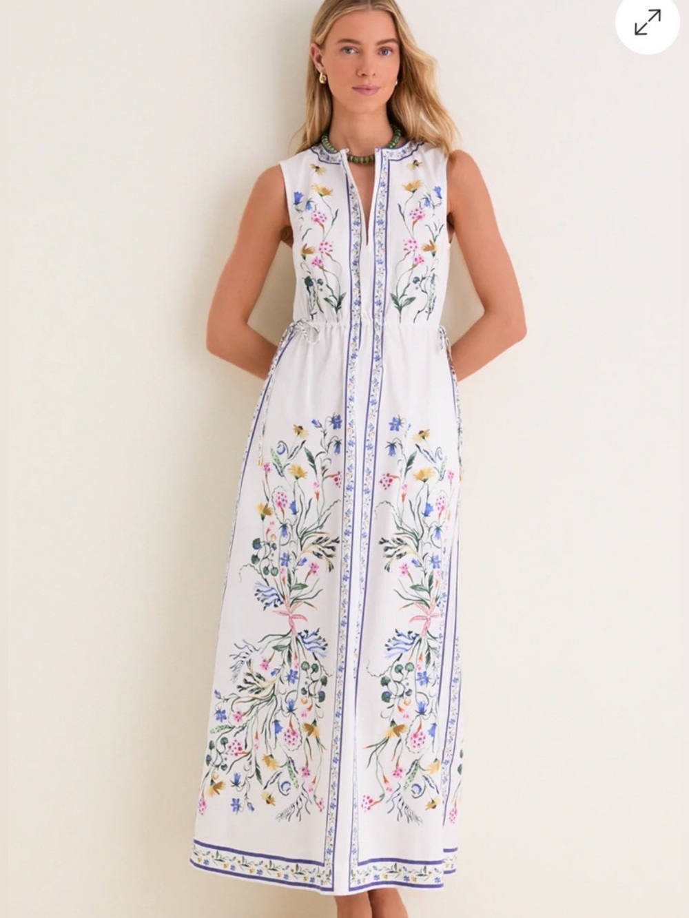 Banjanan Rhode Maxi Dress Tidepool Grotto XL US 12